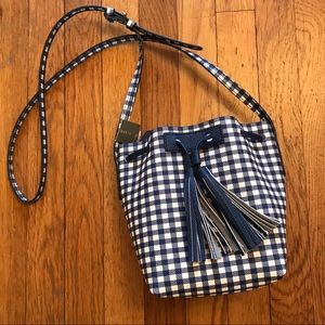J.Crew Mini Bucket Bag NWT NEW Crossbody Blue